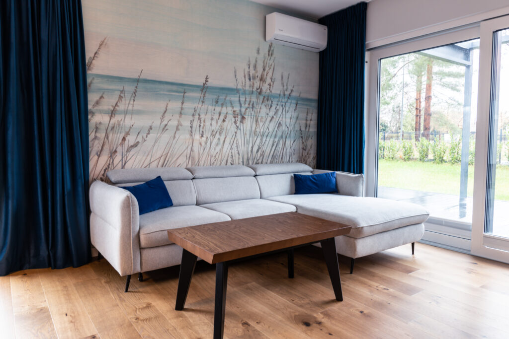 morska fototapeta w salonie