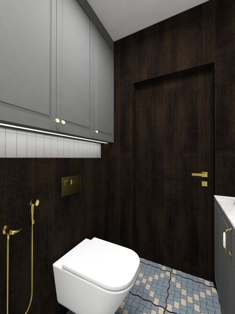 płyta drewnopodobna w łazience