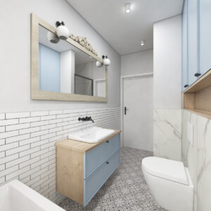 łazienka w nadmorskim stylu